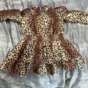 Janie and Jack leopard Dress 2T